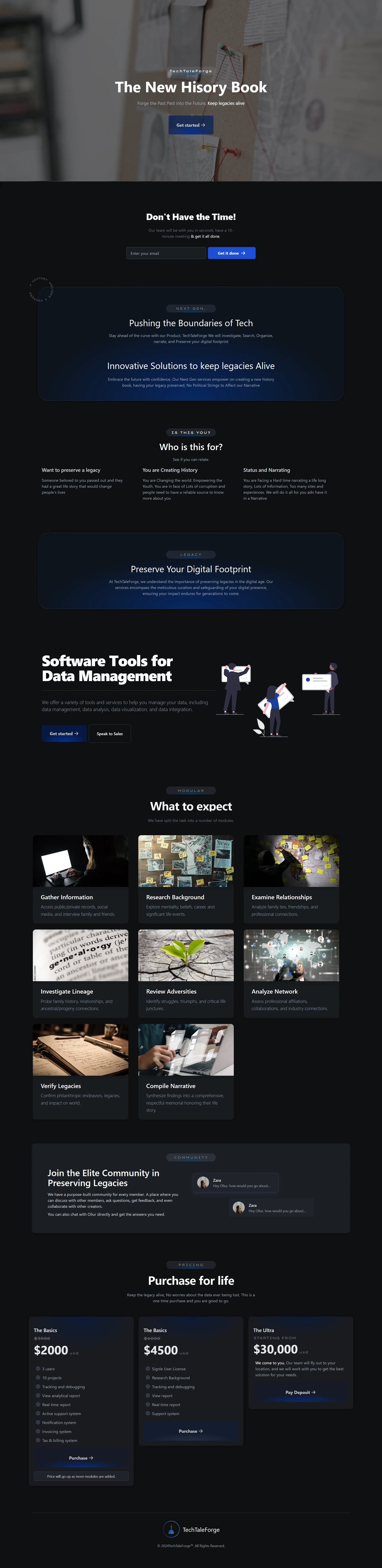 DataHarbor Solutions Portal screenshot