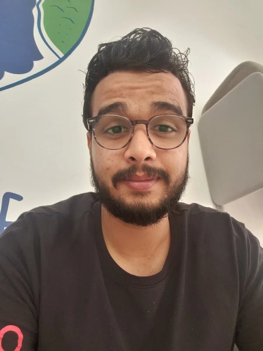 Ibrahim ( Ibra ) Gamal professional portrait selfie with glasses and friendly smile