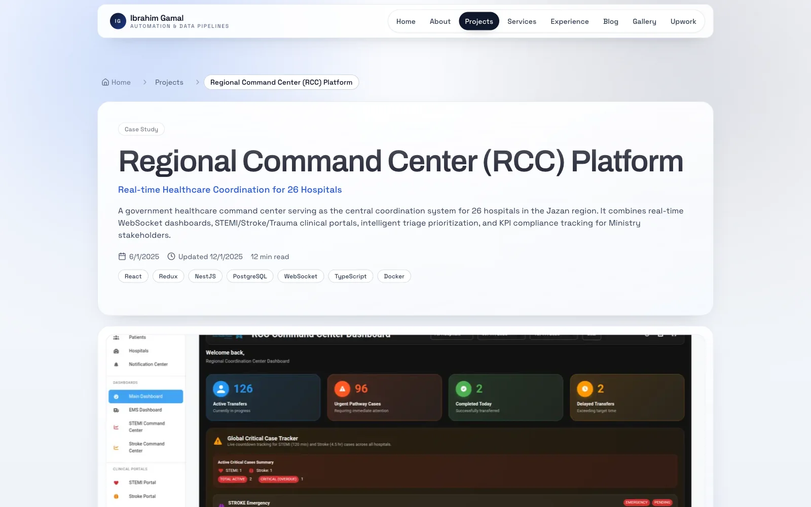Landscape Rcc Platform Regional Command Center (RCC) Platform | Ibrahim Gamal | Government ...